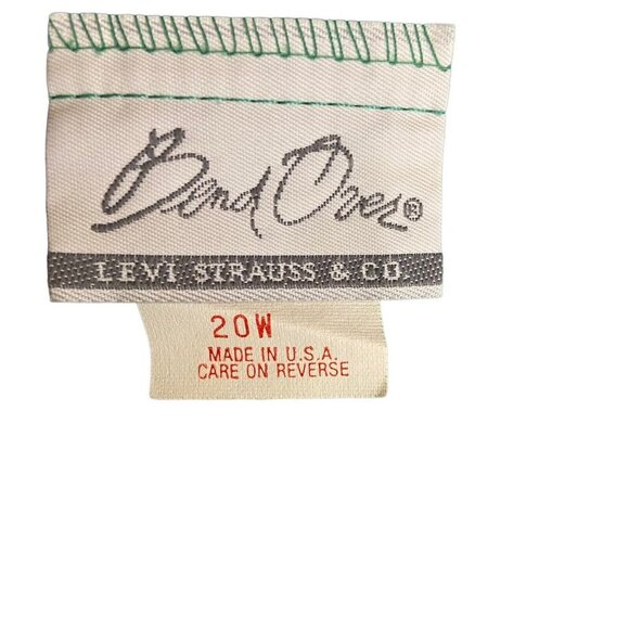 Bend Over by Levi Pants Women Teal Blue Straight Leg Flat Front Zip Size 20W - Picture 2 of 5